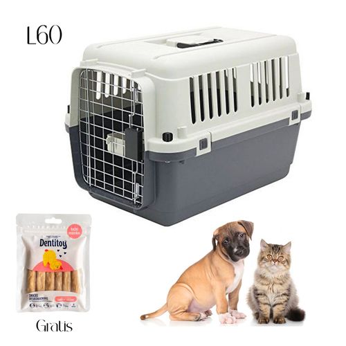 Kennel Transportador L60 Jaula Gatos y Perros