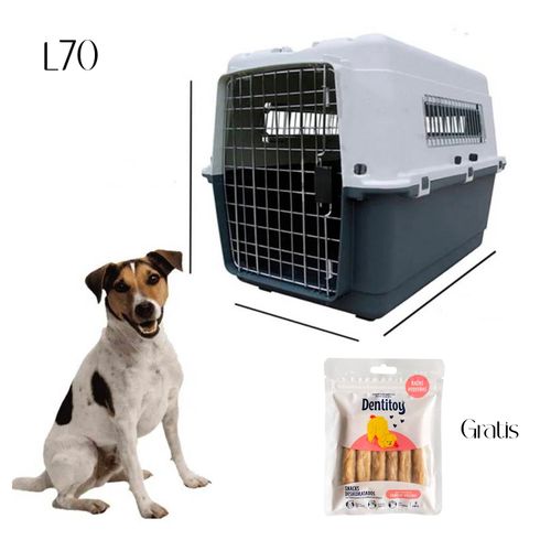 Kennel Transportador L70 Jaula Gatos y Perros