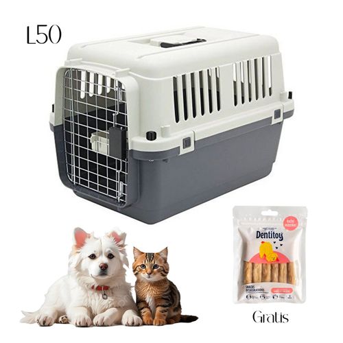 Kennel Transportador L50 Jaula Gatos y Perros