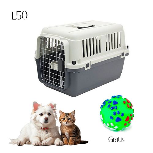 Kennel Transportador L50 Jaula Gatos y Perros