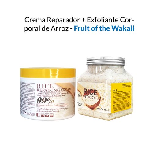 Crema Reparador + Exfoliante Corporal de Arroz - Fruit of the Wakali