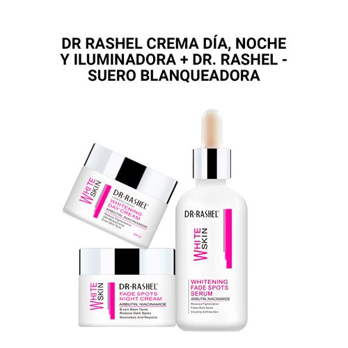 DR RASHEL Crema Día, Noche + Dr. Rashel - Suero blanqueadora