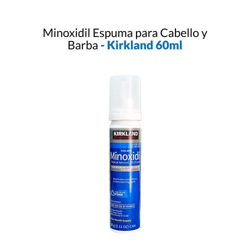 Minoxidil Espuma Kirkland para Barba y Cabello 60ml