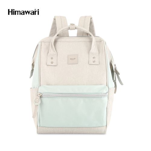 Himawari - Mochila escolar o de viaje H1881-29 Verde y Gris