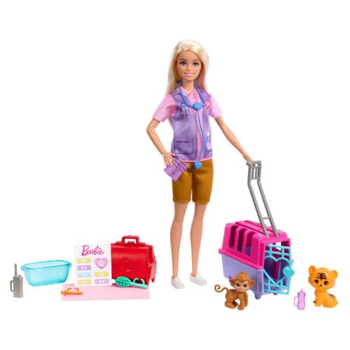 Muñeca Barbie Rescate Animales Selva Rubi