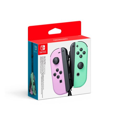 CONTROLES NINTENDO SWITCH JOYCON PURPURA Y VERDE PASTEL