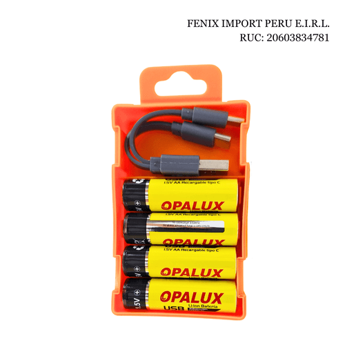 Pilas AA Recargables X 4 UNDS USB 1,5V