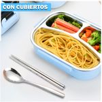 Lonchera-Taper-de-Comida-y-Alimentos-3-Divisiones---Cubiertos-YP4-Celeste