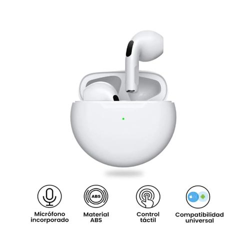 Audífonos Bluetooth Inalámbricos Touch Air Pro Blanco