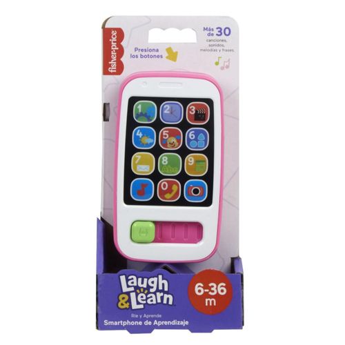 Juguete Para Bebes Fisher Price Smartphone De Aprendizaje Rosa