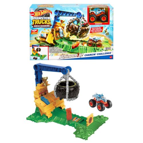 Pista De Autos Hot Wheels Monster Trucks Reto En La Selva