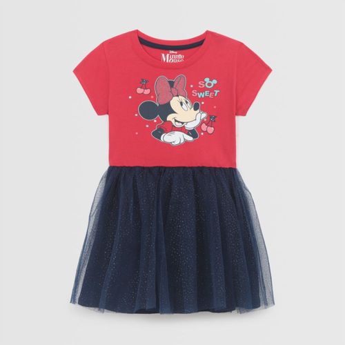 Vestido Para Niña Minnie Moda Fresa