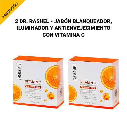 2 Dr. Rashel - Jabón blanqueador ilumador y antienvejecimiento con vitamina C