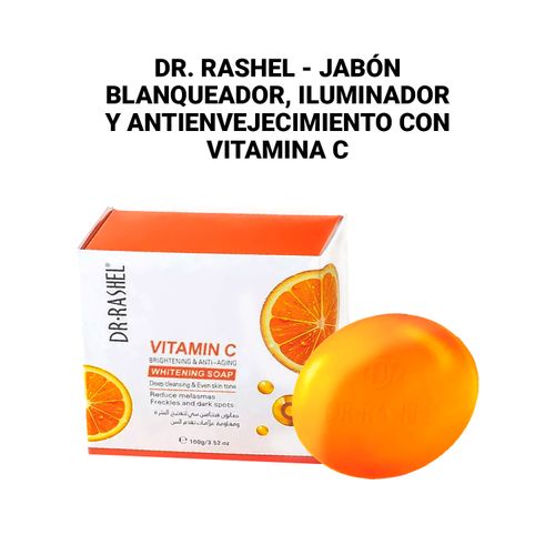 Dr. Rashel - Jabón blanqueador ilumador y antienvejecimiento con vitamina C