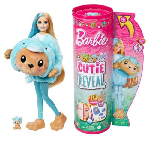 Muñeca Barbie Cutie Reveal Osito Disfrazado De Delfin