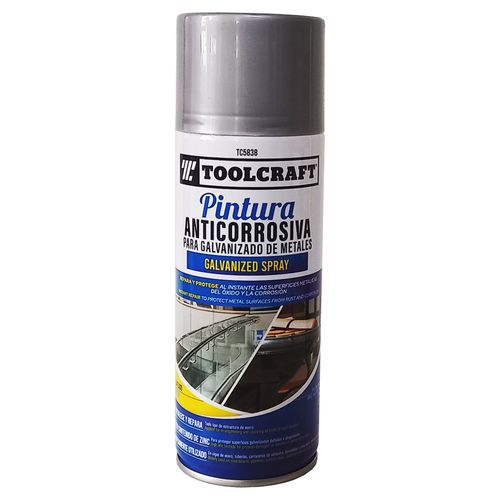 Pintura aerosol anticorrosiva galvanizado d/metales - TC5838 Toolcraft