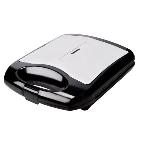 Sandwichera BLACKLINE 4 Panes SW-811ST Negro y Plata
