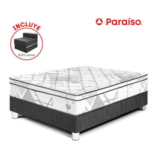 Cama Pocket Advance 2 Plazas + Sofá