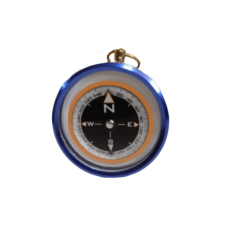 BRUJULA-COMPASS-PORTATIL-DE-ACERO-INOXIDABLE-CAMPING-AZULINO