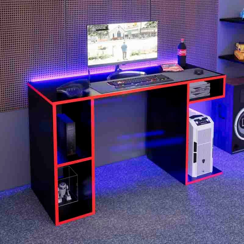 Escritorio-Gamer-NR-01-120cm-Movenda-Negro-Rojo