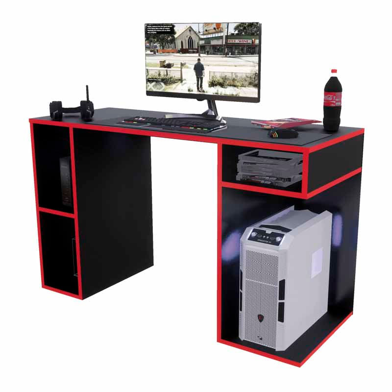 Escritorio-Gamer-NR-01-120cm-Movenda-Negro-Rojo