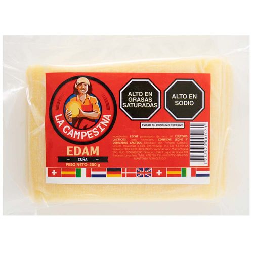 Queso Edam Bloque CAMPESINA Bolsa 200g