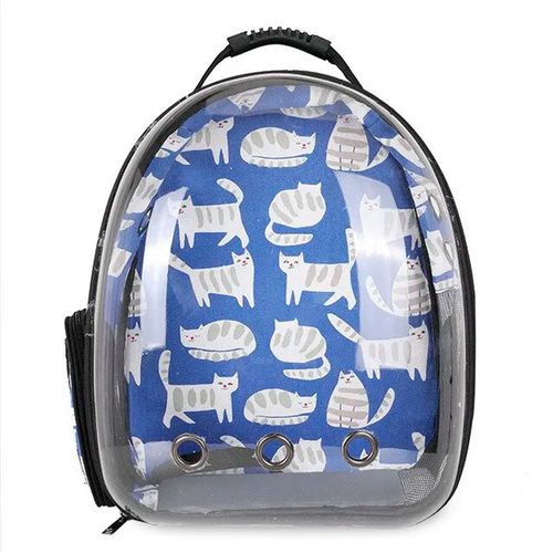 Mochila Espacial gatitos azul