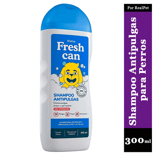 Shampoo para Perros Fresh Can Antipulgas Frasco 300 ml