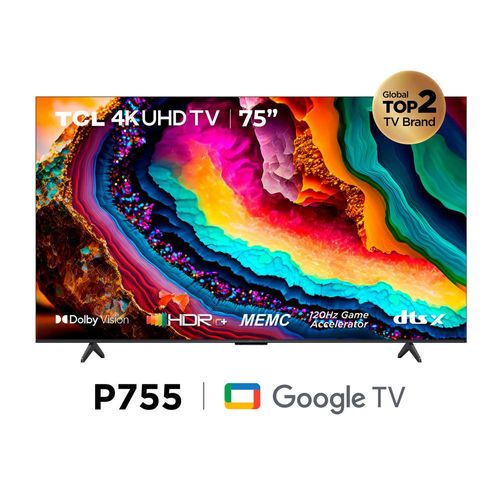 Televisor TCL 75" 75P755 4K Ultra HD Google TV
