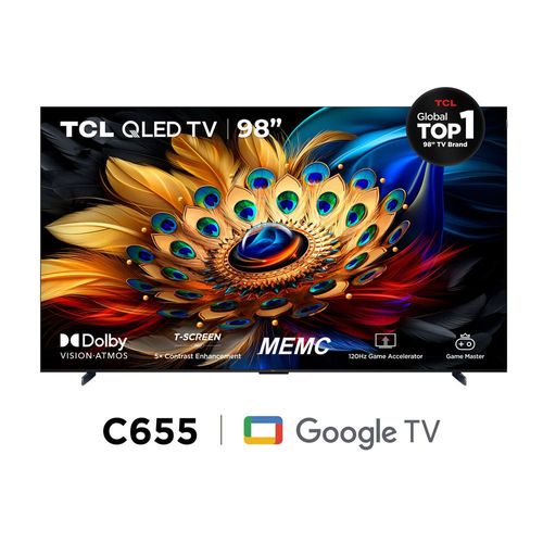 Televisor TCL 98" 98C655 QLED Google TV 4K Ultra HD