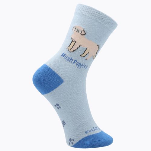MEDIA HUSH PUPPIES ALGODÓN/SPANDEX I24B C GOLDEN AZUL PARA NIÑO