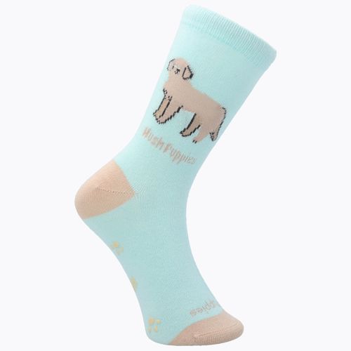 MEDIA HUSH PUPPIES ALGODÓN/SPANDEX I24G C GOLDEN CELESTE PARA NIÑA