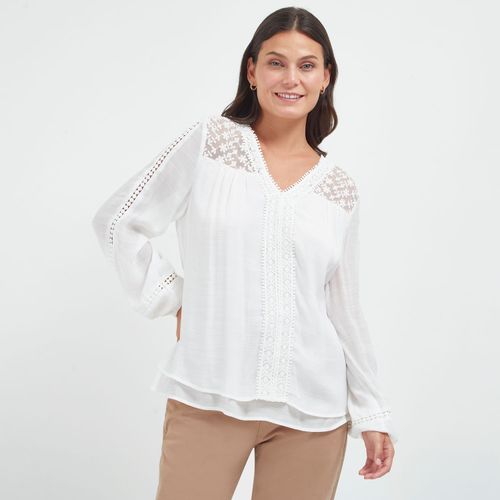 Blusa Madison Mujer Manga Larga Lace