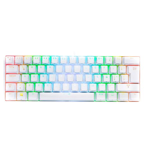 Teclado Mecánico Gamer VSG Mintaka Blanco Switch Azul