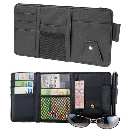 Organizador De Visera Automóvil Porta Gafas parasol bolsillos carro