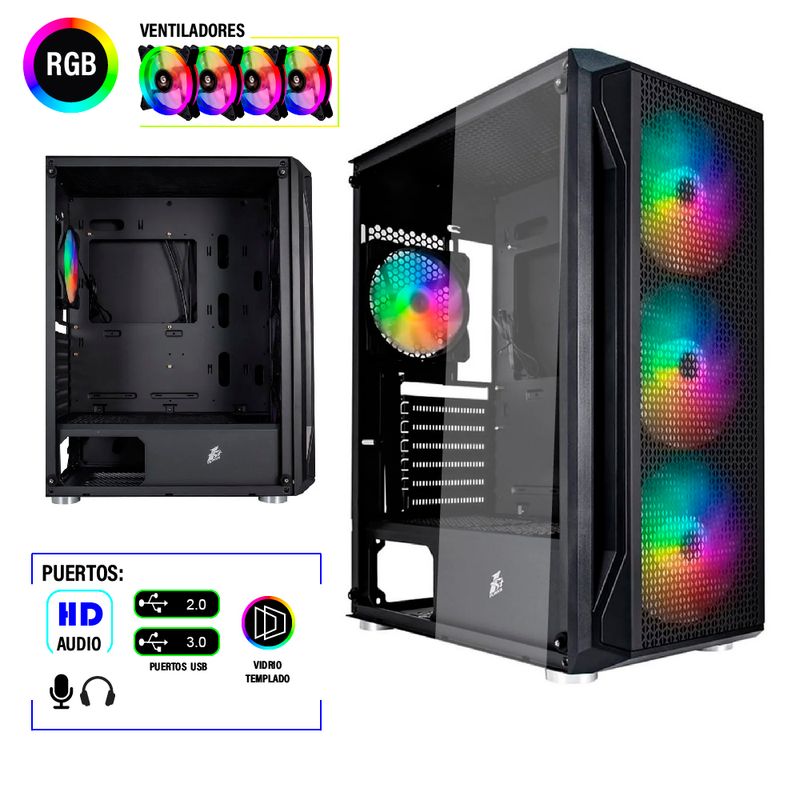 Case-Gamer-1stplayer-X5-Negro