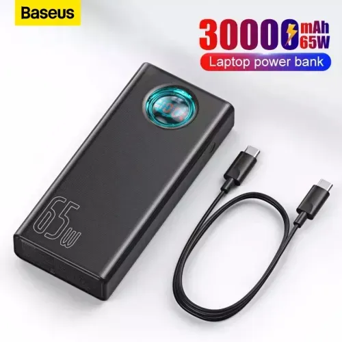 Baseus Portátil de 30000 mAh De Carga Rápida de 65W