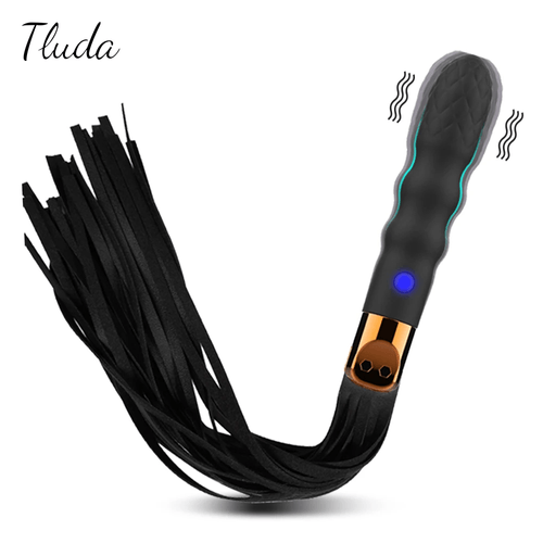 VIBRADOR CON LATIGO Y ESTIMULANTE DE PUNTO G Y CLITORIS TLUDA ZD022 SILICONA SANLLO IMPORT