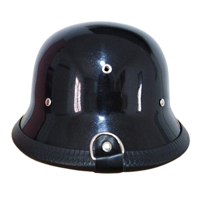 Casco-de-moto-Tipo--aleman-en-negro-mate-Talla-Standar