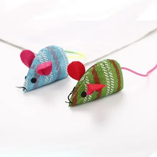 Ratónes Multicolor para Gatos - Verde