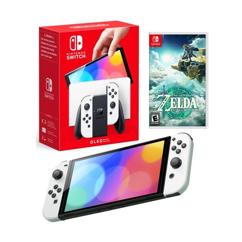 Consola Nintendo Switch Oled Blanca + Tears of the Kingdom