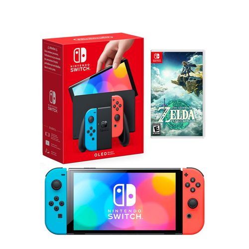 Consola Nintendo Switch Oled Neon + Tears of the Kingdom