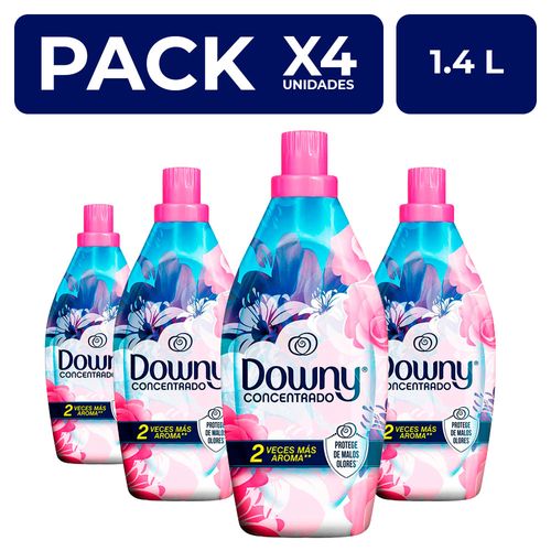 PackX4 Suavizante para Ropa Downy Concentrado Floral 1.4L