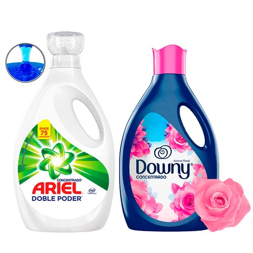 Combo Downy Suavizante Floral 2.8L+ Ariel líquido 3L