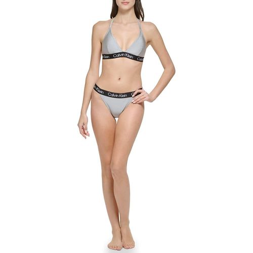 Bikini Calvin Klein Logo Tape Gris  - Talla L