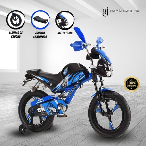 Bici Moto Para Niño Aro 12 «FURIOUS MONSTER» Blue