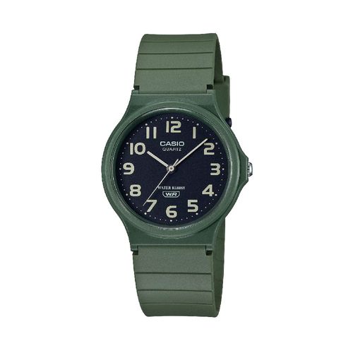Reloj Analogo Casio Original Simple MQ-24UC-3B Resina Unisex Verde Militar-Negro