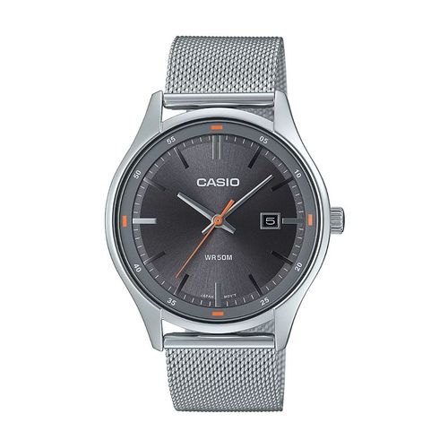 Reloj Análogo Casio Original Regular MTP-E710M-8A Hombre Acero Plateado y Gris