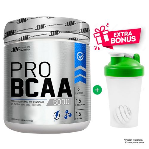 PRO BCAA 500GR AMINOÁCIDOS UN MANZANA + SHAKER