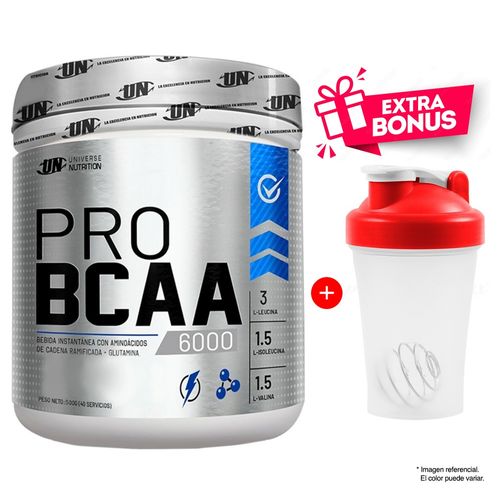 PRO BCAA 6000 AMINOÁCIDO UN UNIVERSE NUTRITION 500GR NARANJA